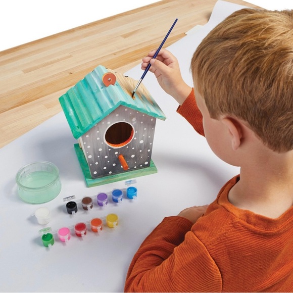 🎄🎁MindWare Make Your Own Birdhouse Kit Ages 5 and Up New - Picture 10 of 12